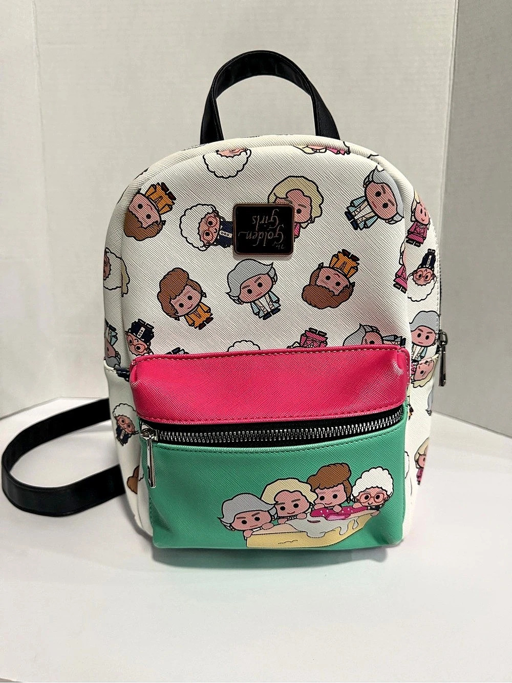 Golden Girls Cartoon Print Backpack